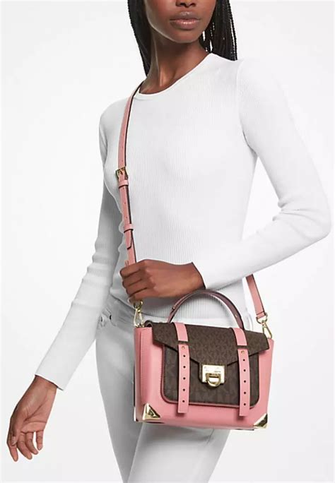 michael kors manhattan primrose|MICHAEL KORS Manhattan Primrose Medium Satchel .